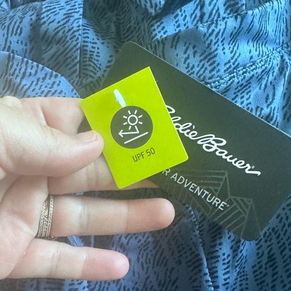 NWT Eddie Bauer Vintage Indigo Harmony Dress - Picture 5 of 7